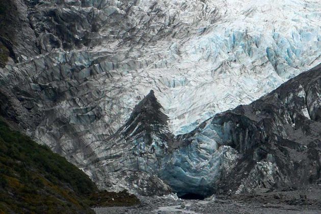 Gletschertor - Franz-Josef-Glacier im Westland National Park, Neuseeland