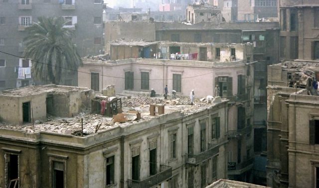 Über den Dächern von Kairo in der Sharia Ramses 