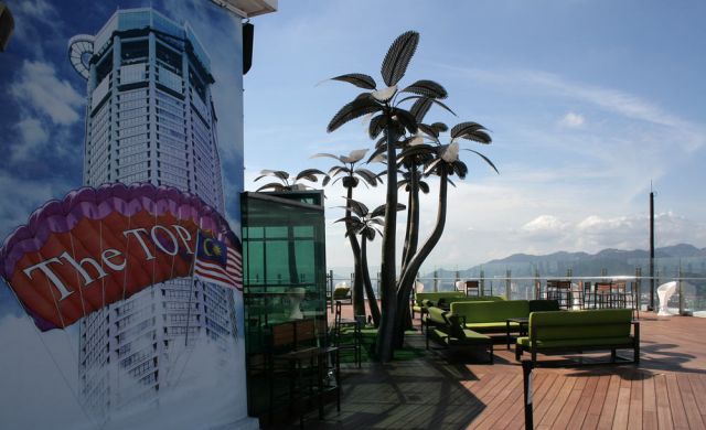 Die Besucher-Terrasse im 68. Stockwerk des Komtar-Gebäudes - George Town, Penang