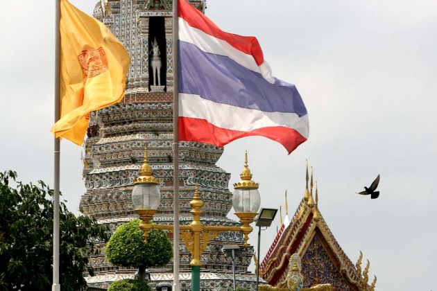 Bangkok, die Hauptstadt Thailands - der Wat Arun Tempel