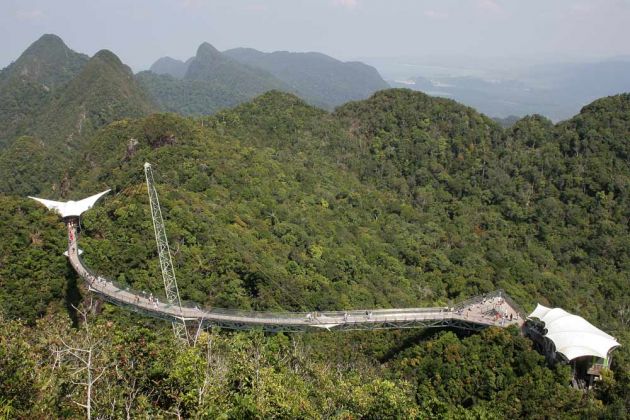 Die Langkawi Sky-Bridge auf knapp 700 m Höhe