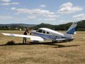 Eine Piper Archer II - Flgvorbereitung durch den Piloten  - Flugplatz Jelenia Gora