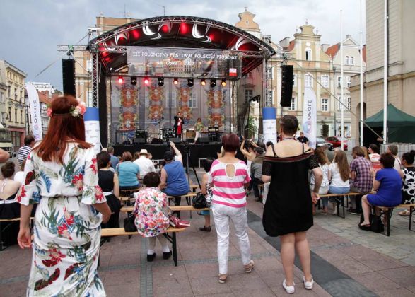 Musik-Festival auf dem Rynek von Opole, dem Marktplatz von Oppeln in Oberschlesien