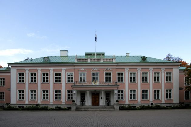 Der Amtssitz des estnischen Präsidenten - Tallinn Kadriorg