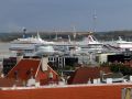 Die tägliche Kreuzfahrtschiff-Schwemme im Tallinner Hafen