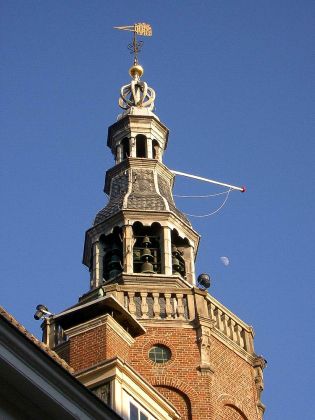 Der historische Rathausturm - Harlingen, Friesland