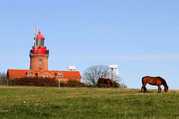 Leuchtturm Bastorf, oberhalb Kap Bukspitze bei Kühlungsborn - Ostseeküste, Mecklenburg-Vorpommern