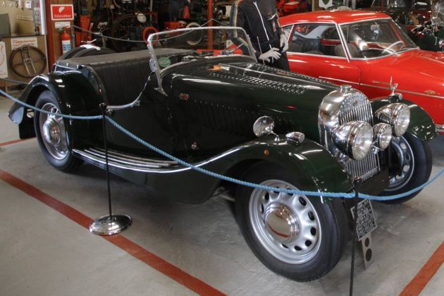 Morgan 4/4 Serie 1, Baujahr 1949 - Vierzylinder, 1267 ccm, 120 kmh - Automuseum Bornholm