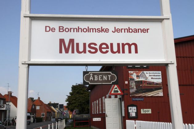 Das Bornholmer Eisenbahnmuseum am Hafen von Nexø