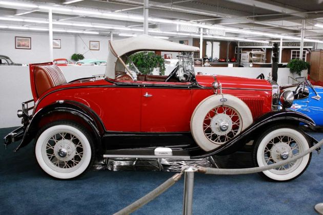 Ein Ford A Roadster des Baujahres 1931 im Museum ‚The Auto Collections‘ in Las Vegas, Nevada.
