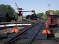 Die Drehscheibe und der Kohle-Bansen im Bahnbetriebswerk Wolsztyn