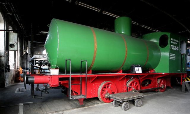 Dampfspeicherlok C-FL der Hohenzollern AG Nr. 2702, Baujahr 1911 - Eisenbahnmuseum Chemnitz-Hilbersdorf