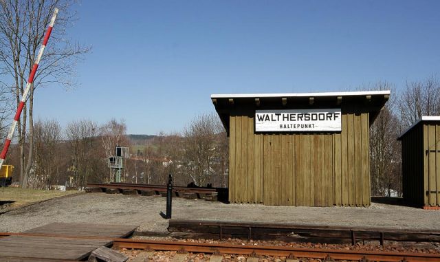 Eisenbahnmuseum Schwarzenberg - der Haltepunkt Walthersdorf