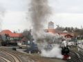 Volldampf-Rangieren der 99 7241 auf dem Bahngelände in Wernigerode - die Harzer Schmalspur Bahnen