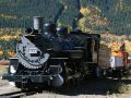 Baldwin Locomotive No. 493, Baujahr 1902 - Durango &amp; Silverton Narrow Gauge Railroad Museum - Silverton, Colorado
