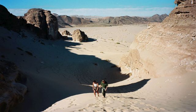 Sanddünen in der Wüste Sinai in Ägypten 