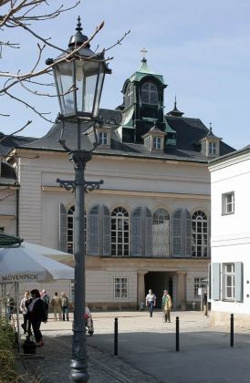 Das Neue Palais, Detaiansicht - Schloss Pillnitz bei Dresden
