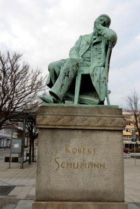 Städtereise Zwickau, Robert Schumann Denkmal