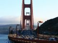 Die Golden Gate Bridge über die San Francisco Bay - vom Vista Point am Highway 101 nördlich der Brücke aufgenommen
