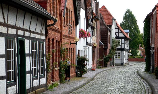 Nienburg-Weser, Fachwerkhäuser in der Altstadt