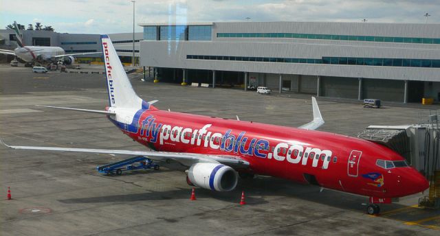 International Airport Auckland, New Zealand - eine Boeing 737-800 der ehemaligen Pacific Blue Airlines 