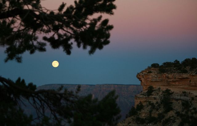 Grand Canyon Moonshine - Mondschein über dem Grand Canyon North Rim