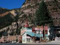 Die Main Road in Ouray am Million Dollar Highway in Colorado