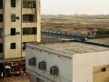 Blick vom Dach des Gästehauses des Deutschen Entwicklungsdienstes - Wohnquartier und Teil des Flughafens von Khartoum