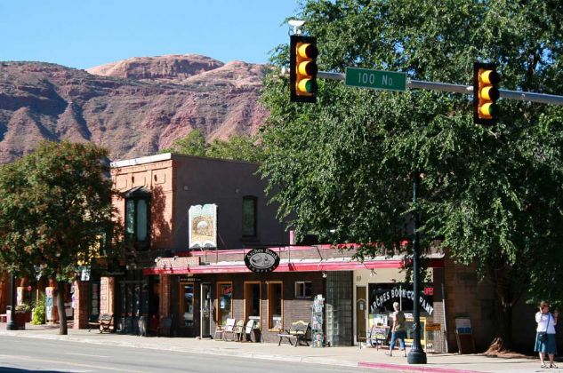 Die Main Street - Moab am Colorado River, Utah