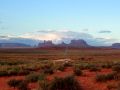 Der Monument Valley Navajo Tribal Park im frühen Morgenlicht