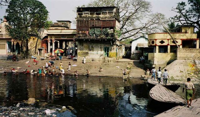 Kalkutta, Kolkata, Kalighat - Adi Ganga Ghat am Tolly Canal