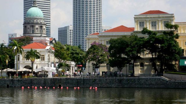 Singapur, Waterfront & Quays - The Arts House und das Asian Civilisations Museum