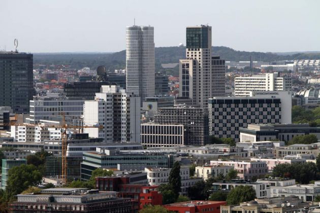 Berlin von oben - Rundumblicke vom Panoramapunkt am Potsdamer Platz Berlin von oben - Rundumblicke vom Panoramapunkt am Potsdamer Platz