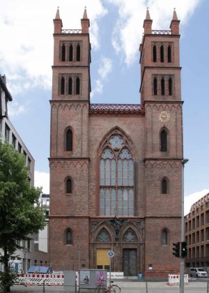 Bundeshauptstadt Berlin - die Friedrichswerdersche Kirche , das Schinkel-Museum am Werderschen Markt 