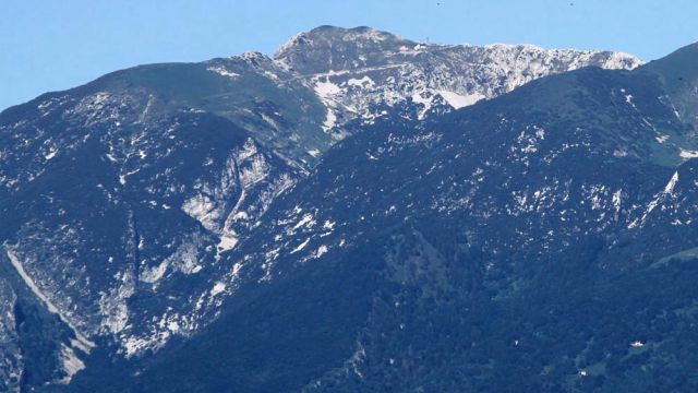 Der Gipfel des 2.218 Meter hohen Monte Baldo oberhalb von Malcesine
