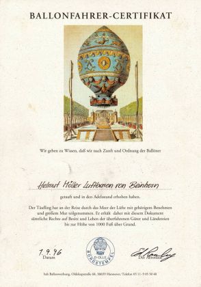 Luftbaron von Beinhorn - eine Fahrt im Korb eines Heissluftballons