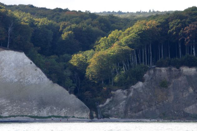 Die Kreideküste auf Rügen - das Kieler Ufer mit dem Kieler Bach Die Kreideküste auf Rügen - das Kieler Ufer mit dem Kieler Bach