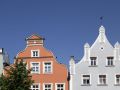 Landshut in Niederbayern - historische Fassaden der unteren Altstadt