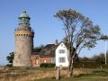 Dänemark, Ostseeinsel Bornholm - der Leuchtturm Hammerfyr oder Store Fyr auf dem Hammeren bei Sandvig, Baujahr 1871 