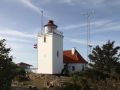 Dänemark, Ostseeinsel Bornholm - Hammerodde Fyr oder Lille Fyr des Baujahres 1895 auf dem Hammeren an der Nordspitze Bornholms
