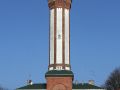 Polnische Ostseeküste -  der Leuchtturm Niechorze, Gemeinde Rewal, im früheren Ostseebad Horst - Baujahr 1863, Höhe 48 m