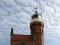 Polnische Ostseeküste -  der Leuchtturm Ustka, früher Stolpmünde bzw. nach dem Dorf Pustamin benannt - Baujahr 1892