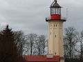 Polnische Ostseeküste -  Neuer Alter Leuchtturm Rozewie I, ehemals Rixhöft am nördlichsten Punkt Polens- Baujahr 1875 