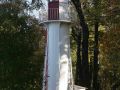 Russische Föderation, Finnischer Meerbusen - der Leuchtturm Peterhof Süd nahe St. Petersburg - Baujahr 1887, Höhe 10,1 Meter