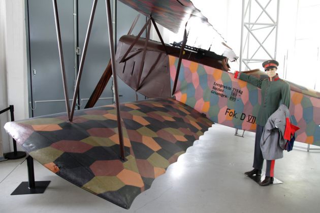 Luftfahrttechnisches Museum Rechlin - Fokker D.VII, ein Jagdflugzeug aus dem ersten Weltkrieg 