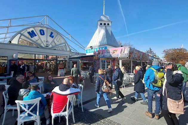 Misdoy-Międzyzdroje - die Promenade an der Seebrücke Misdoy-Międzyzdroje - die Promenade an der Seebrücke