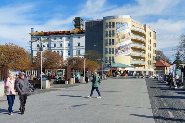 Misdoy-Międzyzdroje - die Promenade an der Seebrücke Misdoy-Międzyzdroje - die Promenade an der Seebrücke
