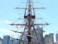 Der Nachbau der 'Endevour', James Cooks Flaggschiff als er Neuseeland und die Ostküste Australiens kartierte - Australian National Maritime Museum, Darling Harbour, Sydney