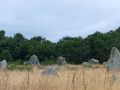 Carnac am Golf von Morbihan im S&uuml;den der Bretagne - Steinreihen, stehende Menhire und Dolmen