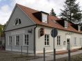 Rheinsberg in Brandenburg - das Caf&eacute; Tucholsky nahe des Bootsdecks am Grienericksee